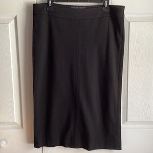 NYDJ,Not Your Daughter’s Jeans, Black Rayon Blend MIDI Skirt w/Lift Tuck Tech 12